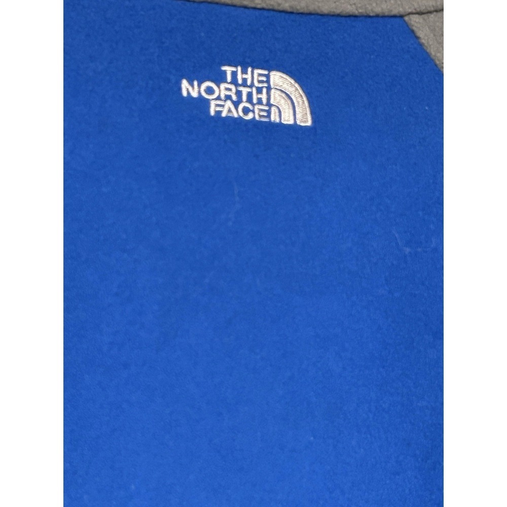 Vintage The North Face Jacket Men's S Boys XL Blue Fleece 1/4 Zip Made USA 90s - Picture 4 of 10